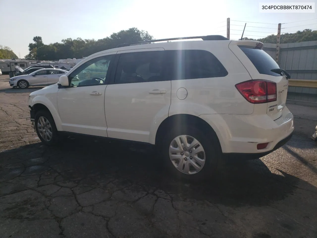 2019 Dodge Journey Se VIN: 3C4PDCBB8KT870474 Lot: 72055074