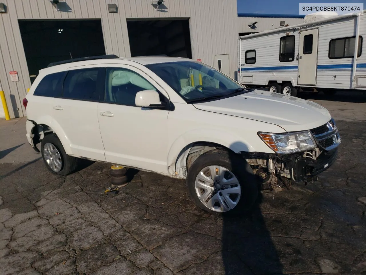 2019 Dodge Journey Se VIN: 3C4PDCBB8KT870474 Lot: 72055074