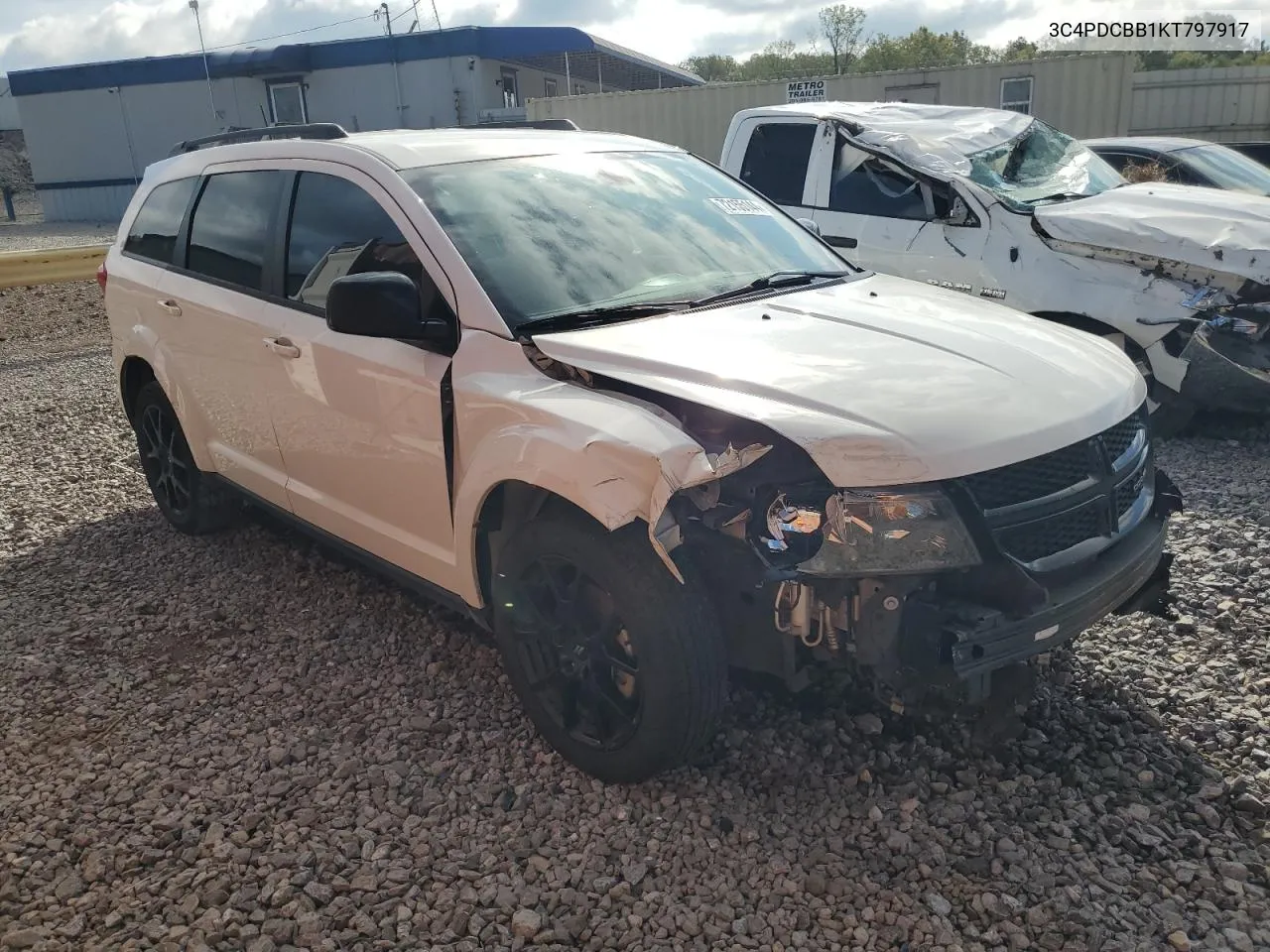 2019 Dodge Journey Se VIN: 3C4PDCBB1KT797917 Lot: 72155144