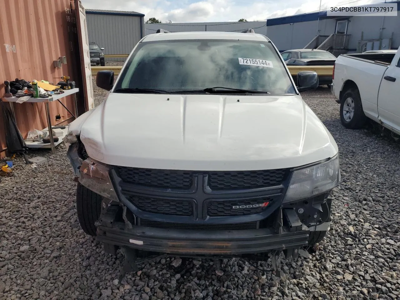 2019 Dodge Journey Se VIN: 3C4PDCBB1KT797917 Lot: 72155144