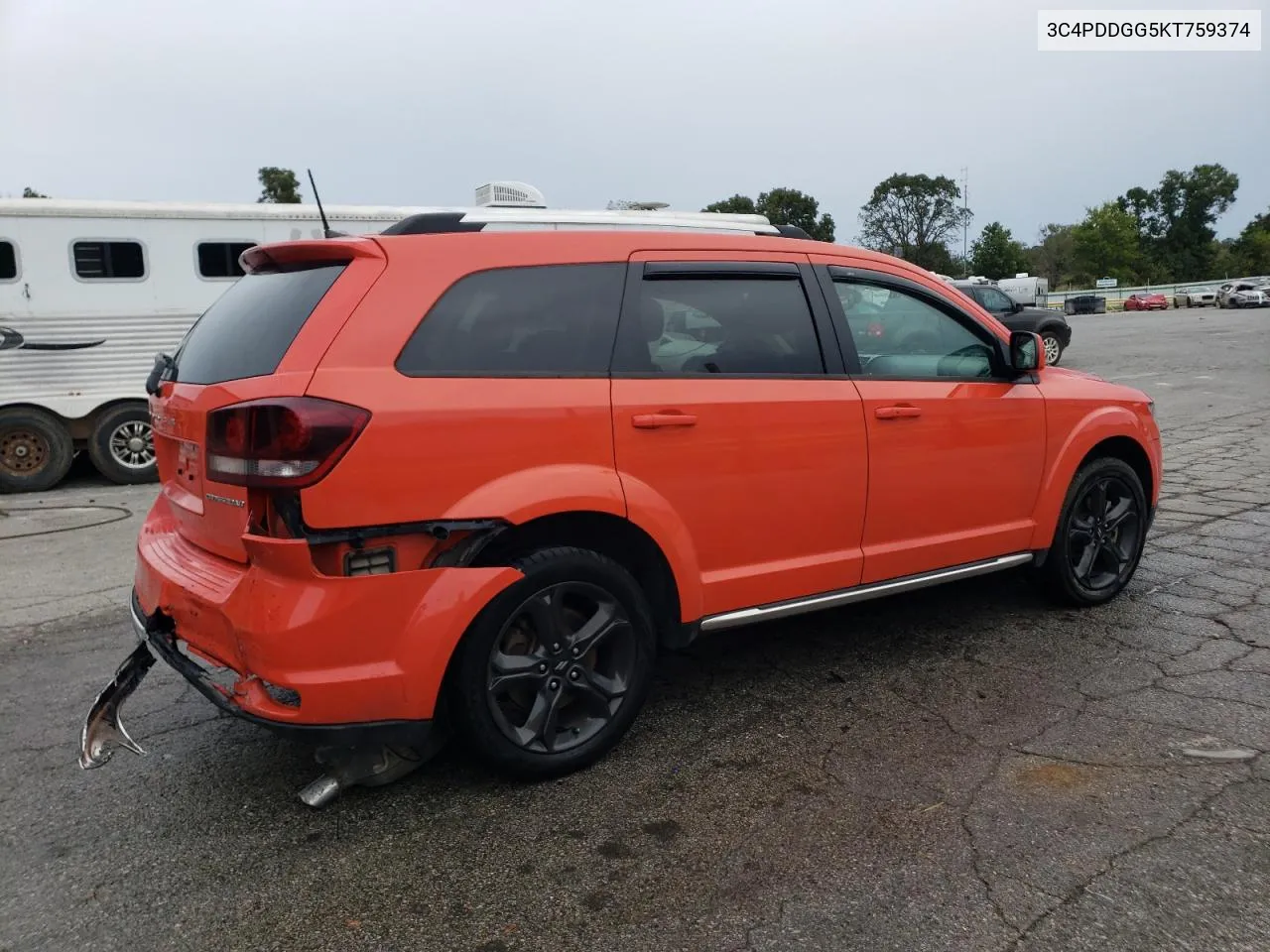 2019 Dodge Journey Crossroad VIN: 3C4PDDGG5KT759374 Lot: 72370884