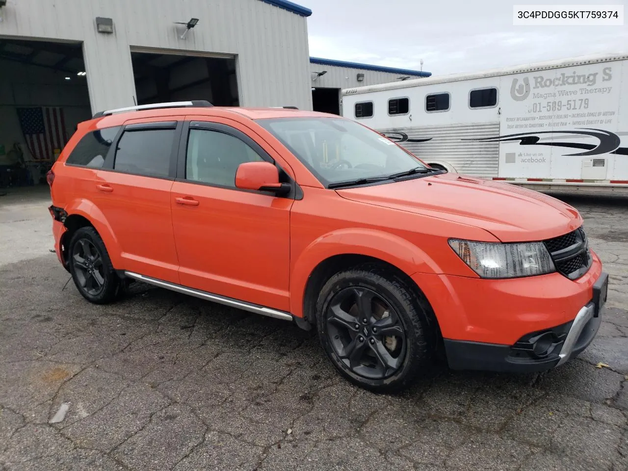 2019 Dodge Journey Crossroad VIN: 3C4PDDGG5KT759374 Lot: 72370884