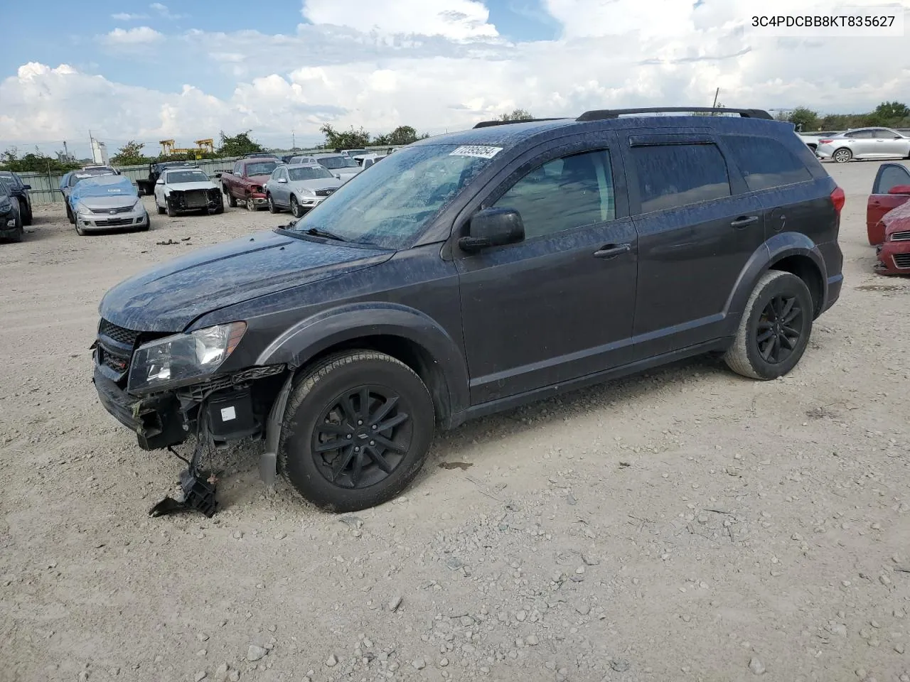 2019 Dodge Journey Se VIN: 3C4PDCBB8KT835627 Lot: 72395054