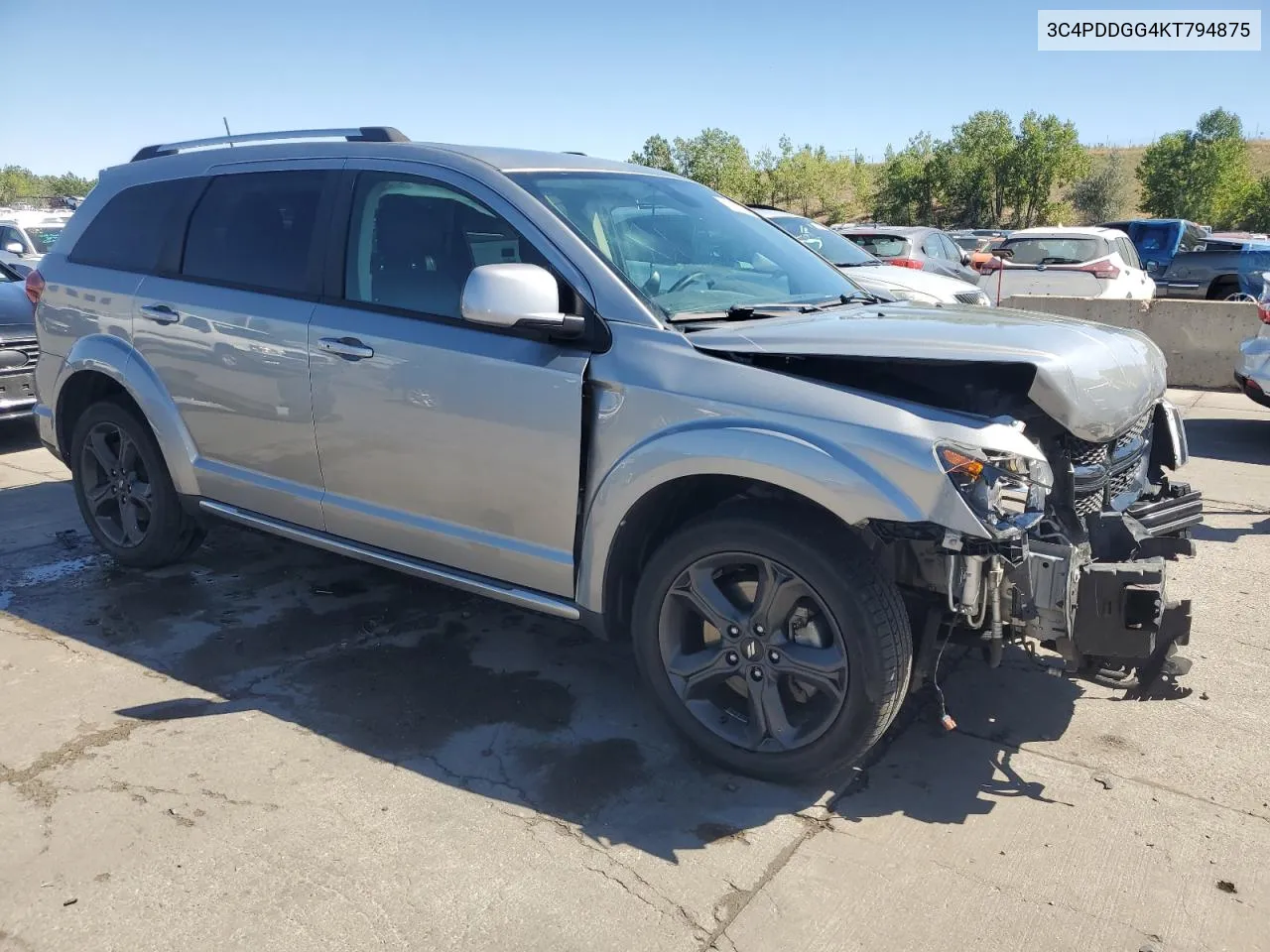 2019 Dodge Journey Crossroad VIN: 3C4PDDGG4KT794875 Lot: 72417434