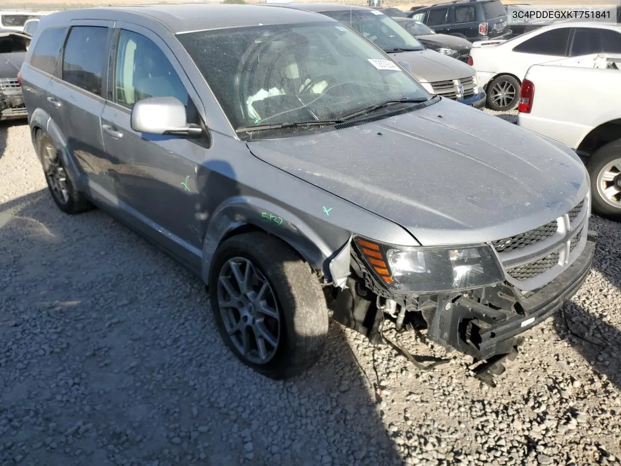 2019 Dodge Journey Gt VIN: 3C4PDDEGXKT751841 Lot: 72679244