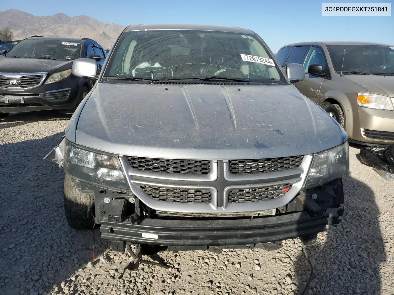 2019 Dodge Journey Gt VIN: 3C4PDDEGXKT751841 Lot: 72679244