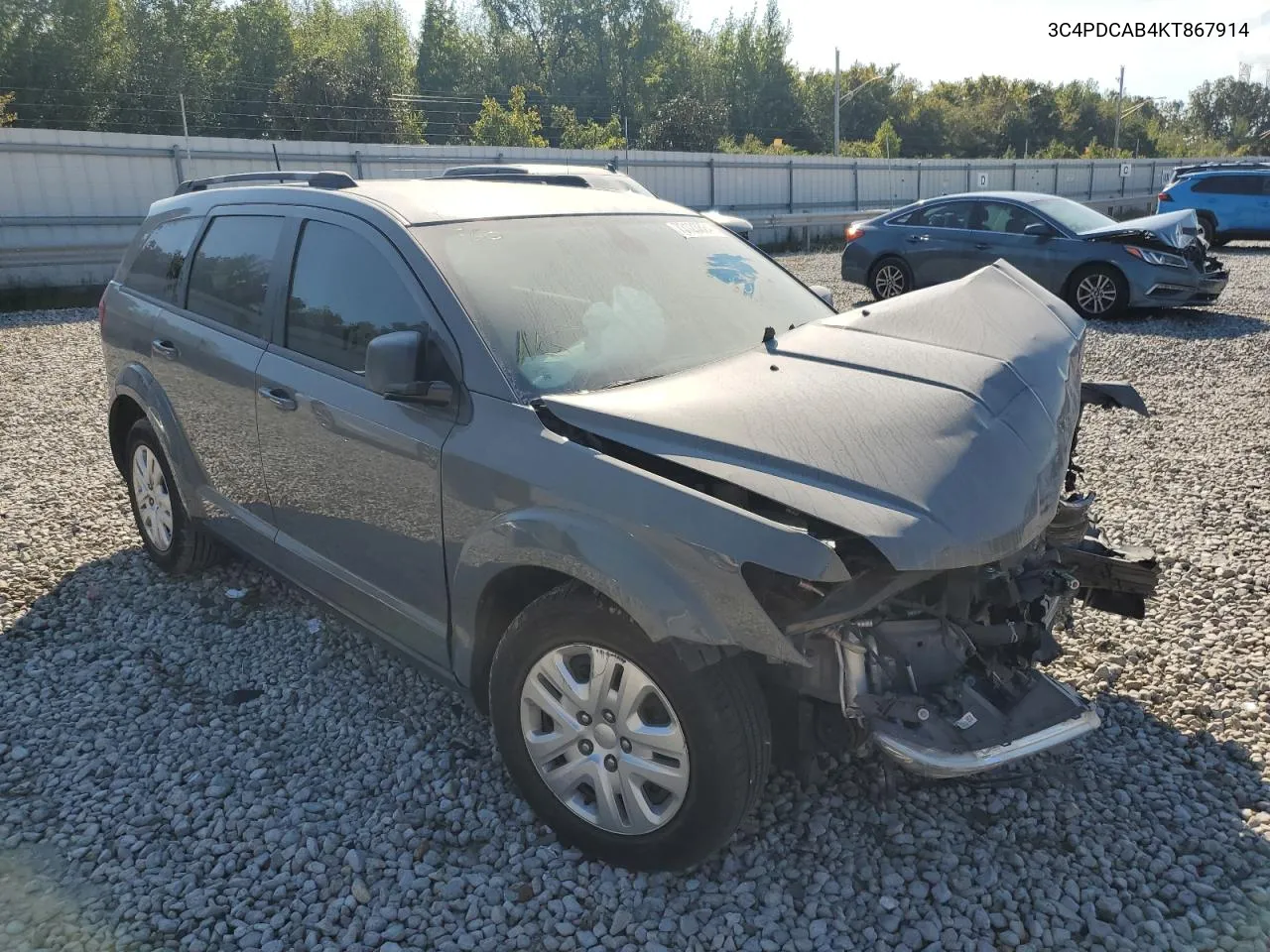 2019 Dodge Journey Se VIN: 3C4PDCAB4KT867914 Lot: 73123824