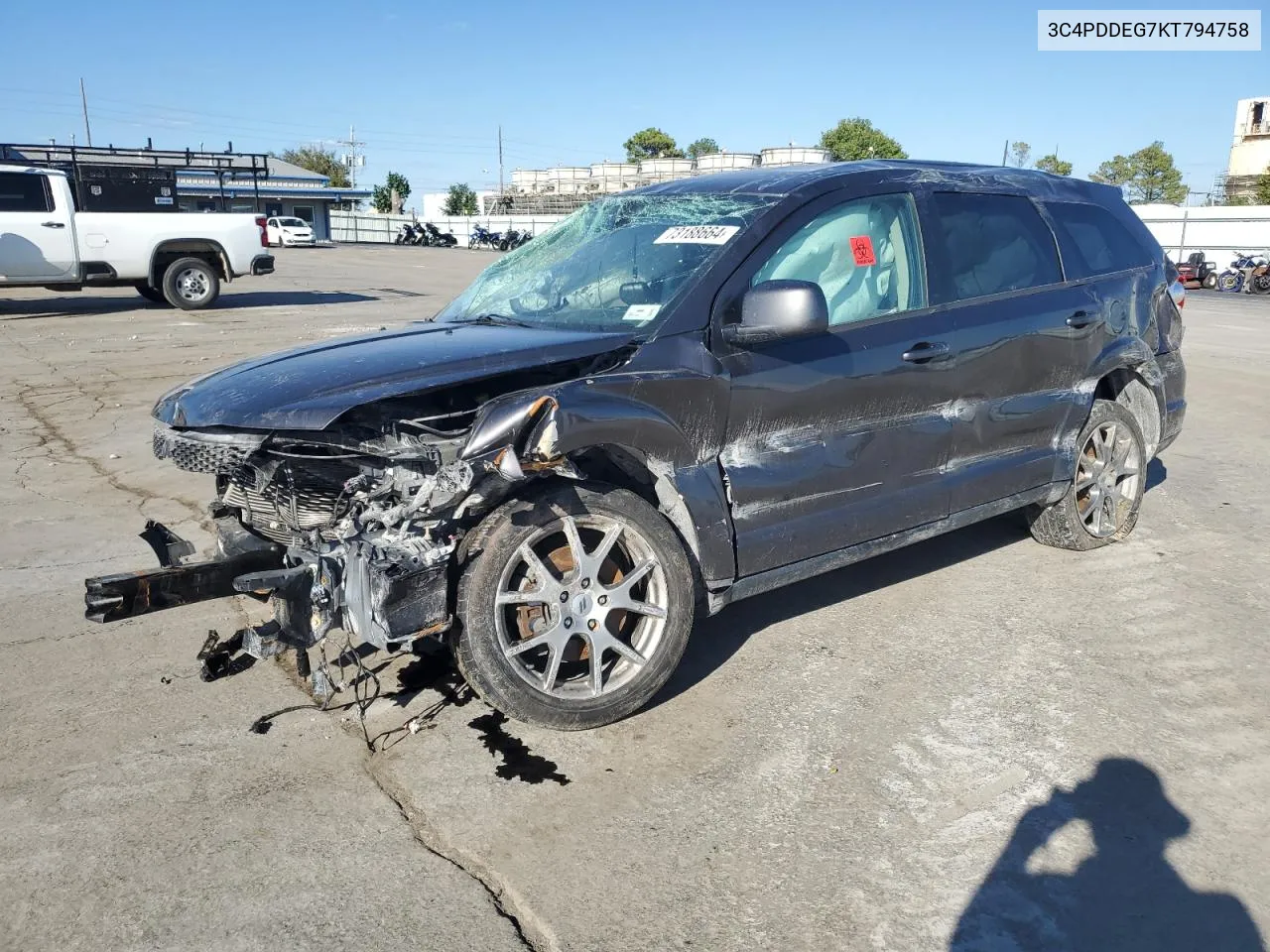 2019 Dodge Journey Gt VIN: 3C4PDDEG7KT794758 Lot: 73188664