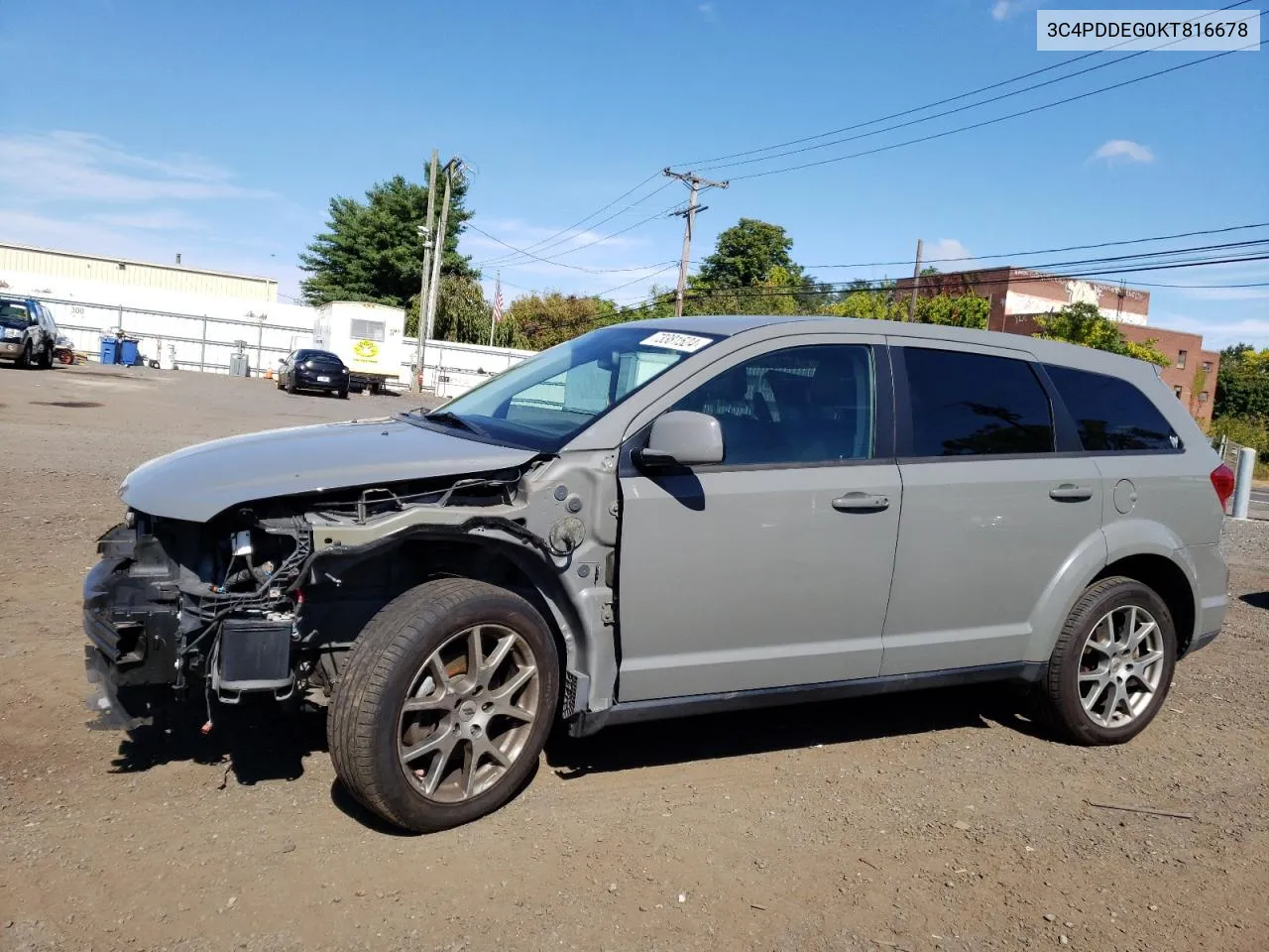 3C4PDDEG0KT816678 2019 Dodge Journey Gt