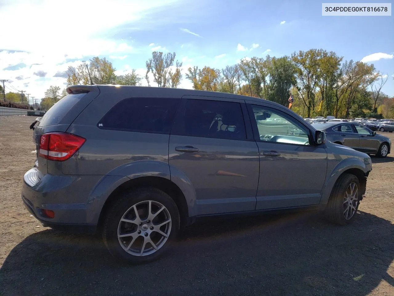 2019 Dodge Journey Gt VIN: 3C4PDDEG0KT816678 Lot: 73381524