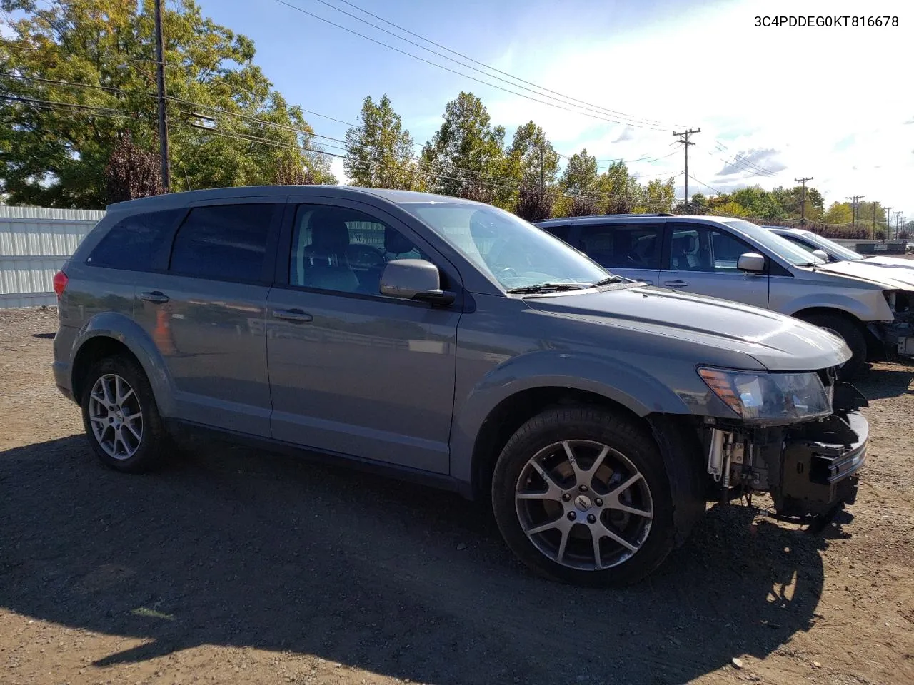 2019 Dodge Journey Gt VIN: 3C4PDDEG0KT816678 Lot: 73381524