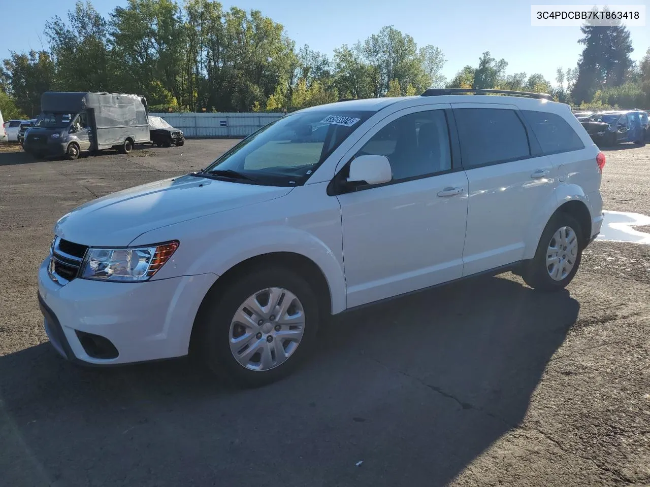 3C4PDCBB7KT863418 2019 Dodge Journey Se