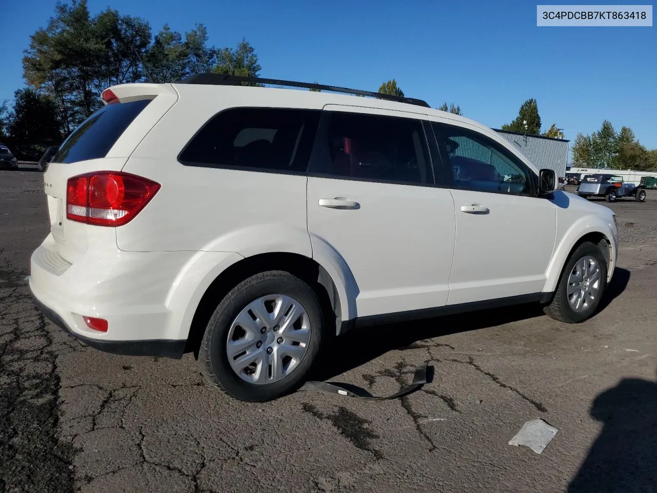 3C4PDCBB7KT863418 2019 Dodge Journey Se