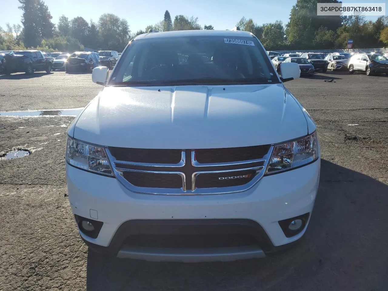 3C4PDCBB7KT863418 2019 Dodge Journey Se