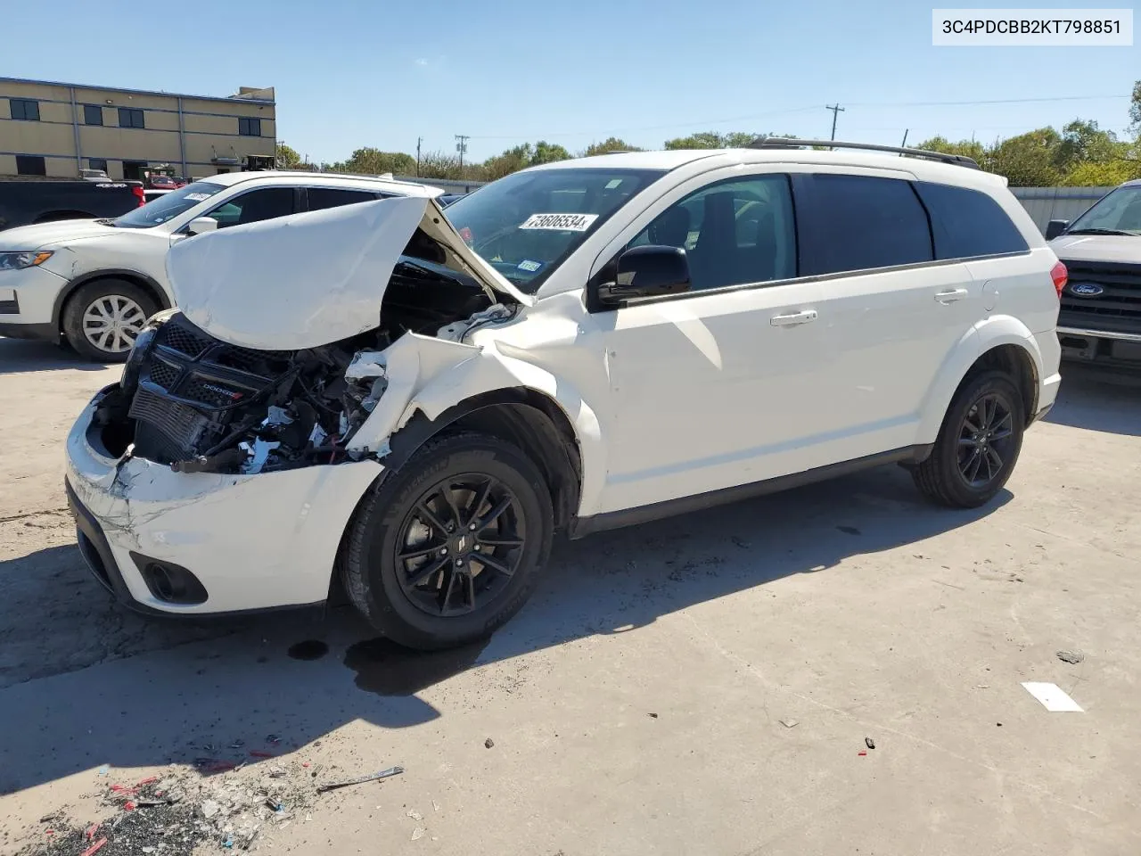 2019 Dodge Journey Se VIN: 3C4PDCBB2KT798851 Lot: 73606534