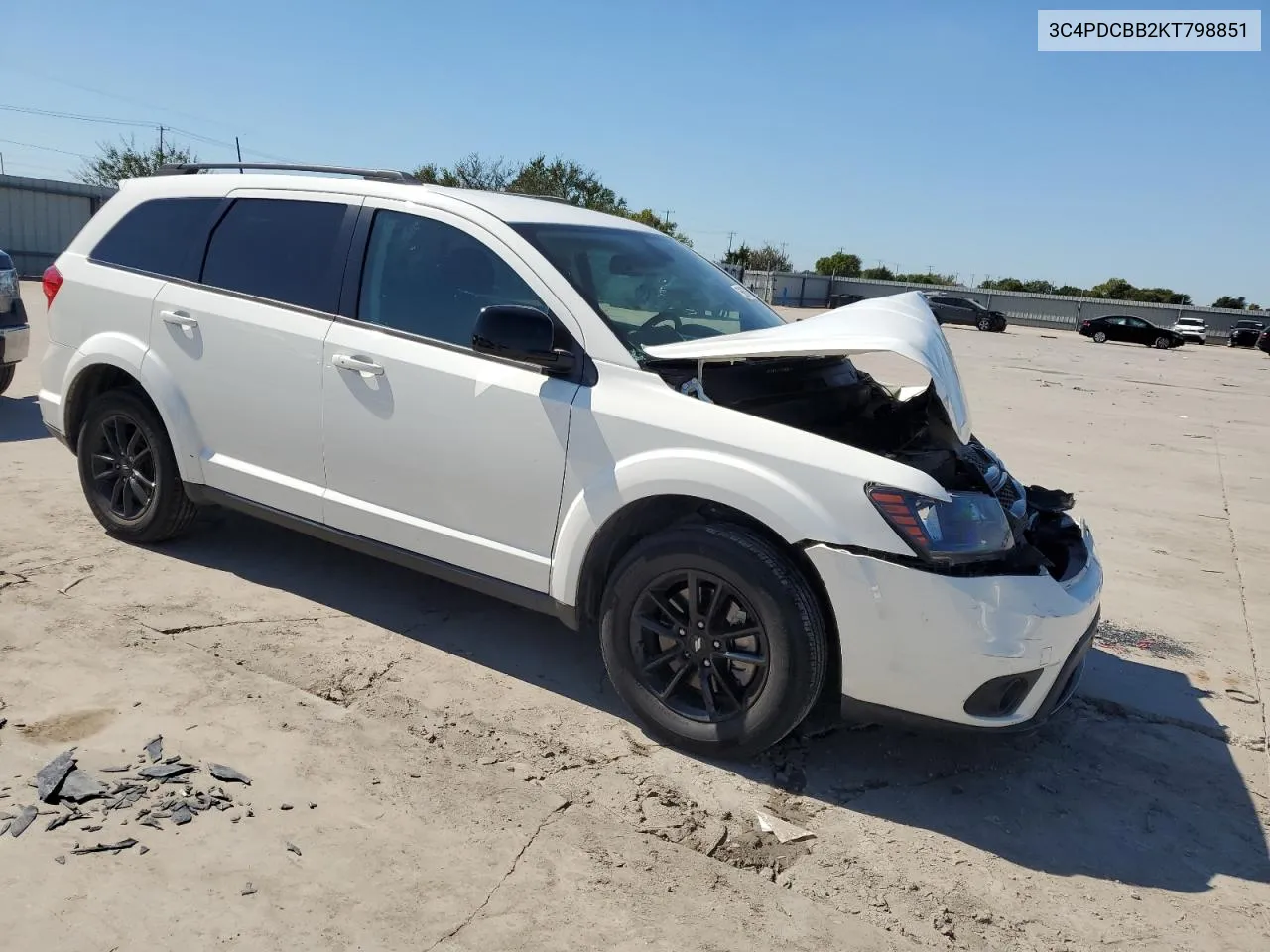 2019 Dodge Journey Se VIN: 3C4PDCBB2KT798851 Lot: 73606534