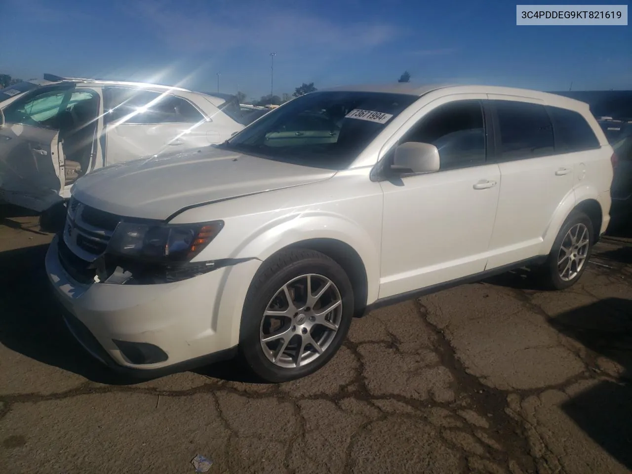 2019 Dodge Journey Gt VIN: 3C4PDDEG9KT821619 Lot: 73671994