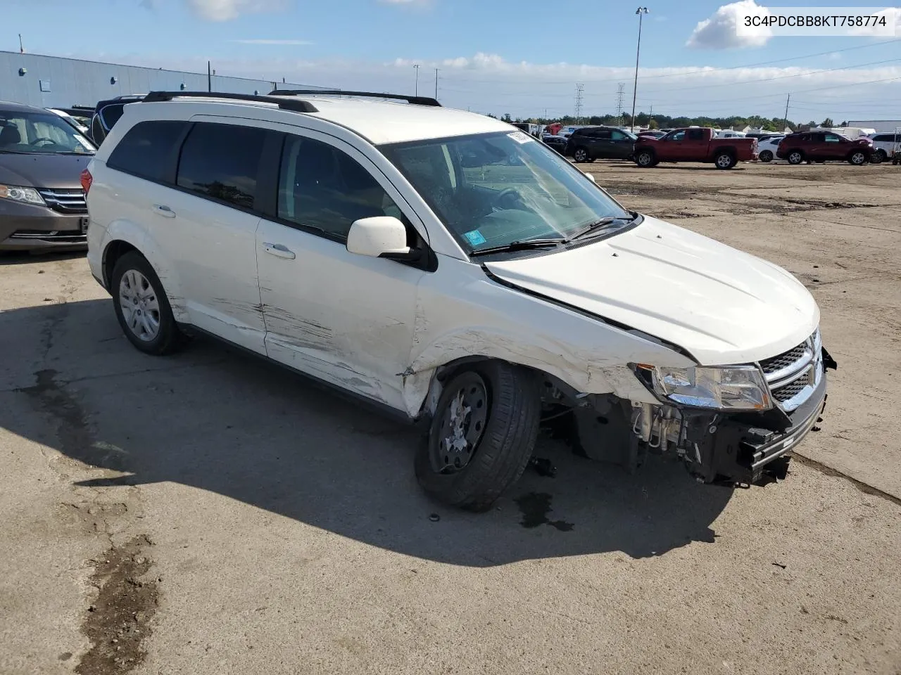 3C4PDCBB8KT758774 2019 Dodge Journey Se