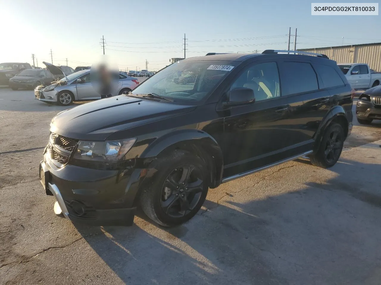 2019 Dodge Journey Crossroad VIN: 3C4PDCGG2KT810033 Lot: 73937974