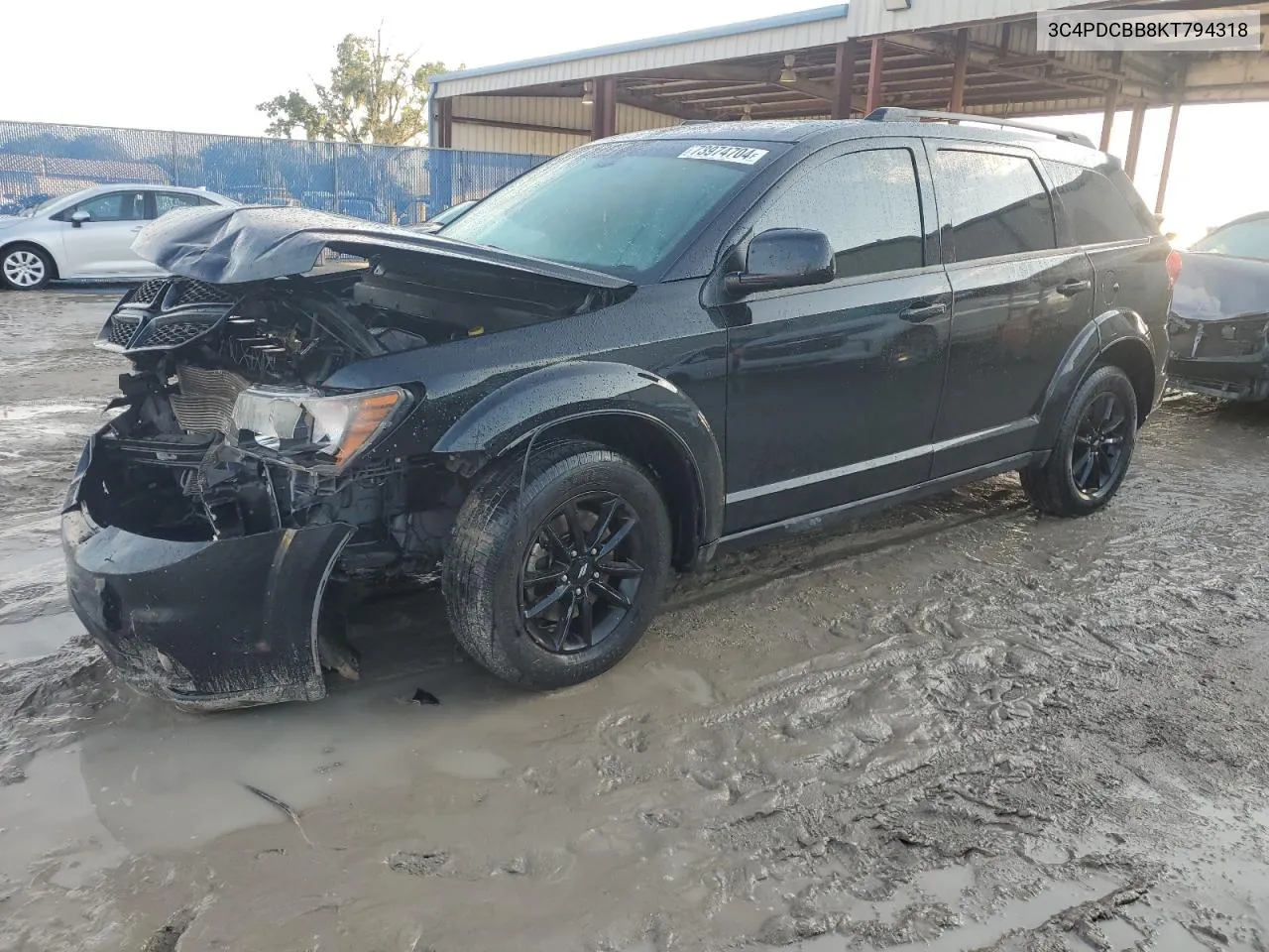 2019 Dodge Journey Se VIN: 3C4PDCBB8KT794318 Lot: 73974704