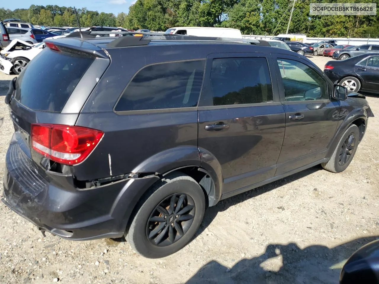 2019 Dodge Journey Se VIN: 3C4PDCBB8KT866828 Lot: 73979994