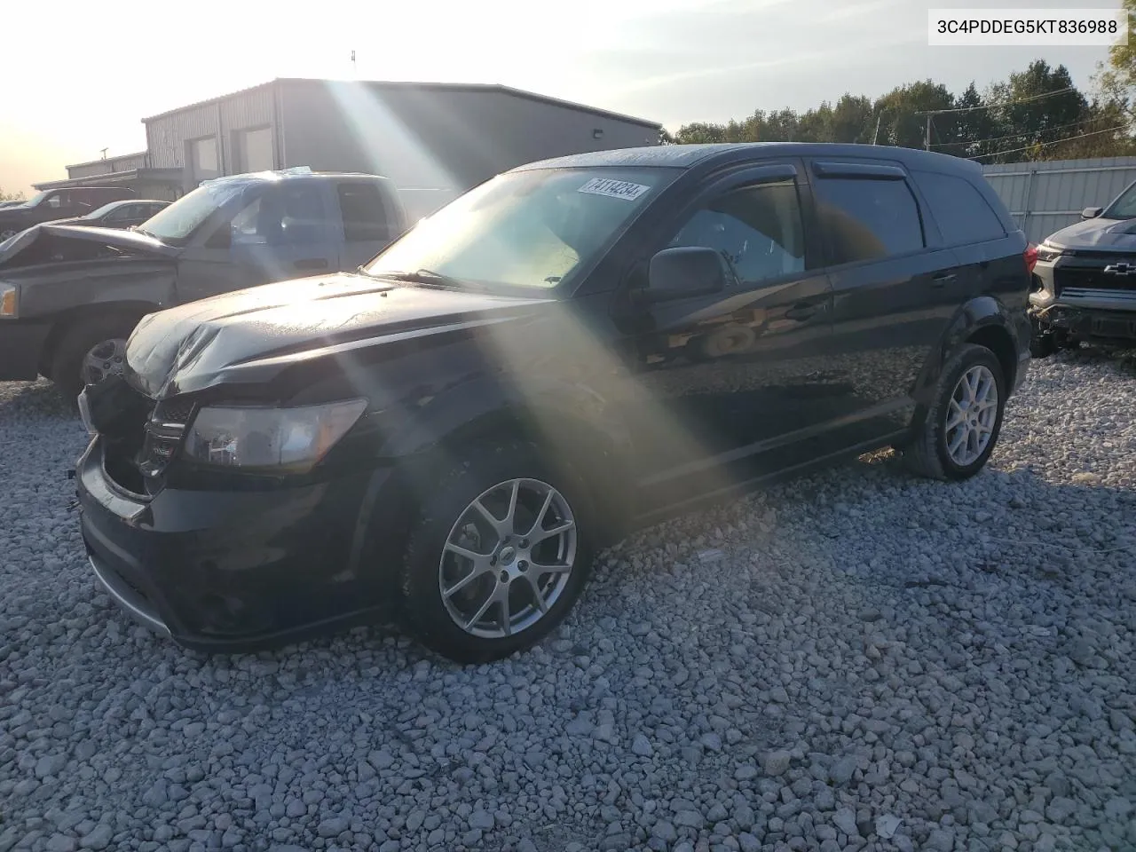 2019 Dodge Journey Gt VIN: 3C4PDDEG5KT836988 Lot: 74114234