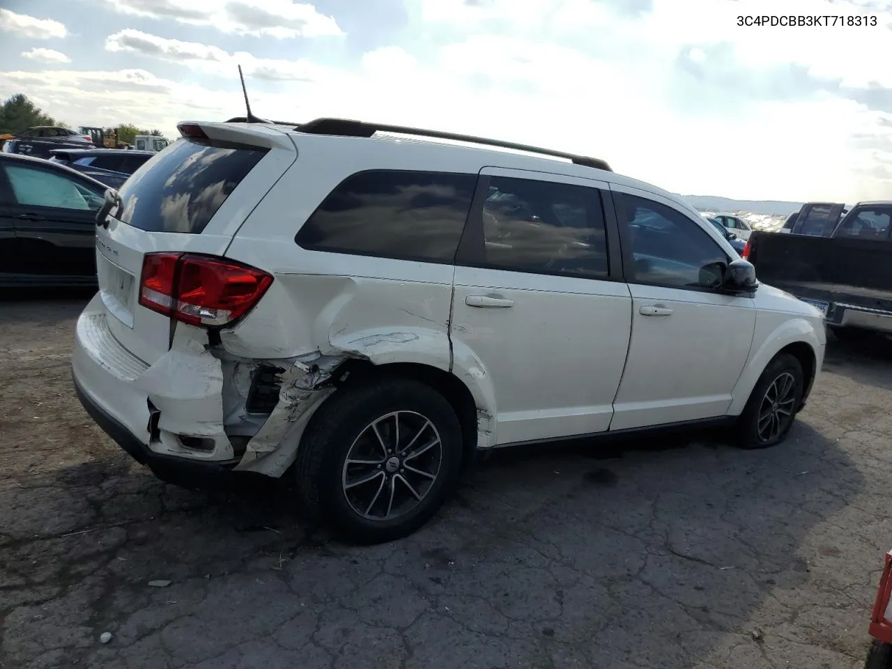 2019 Dodge Journey Se VIN: 3C4PDCBB3KT718313 Lot: 74266094