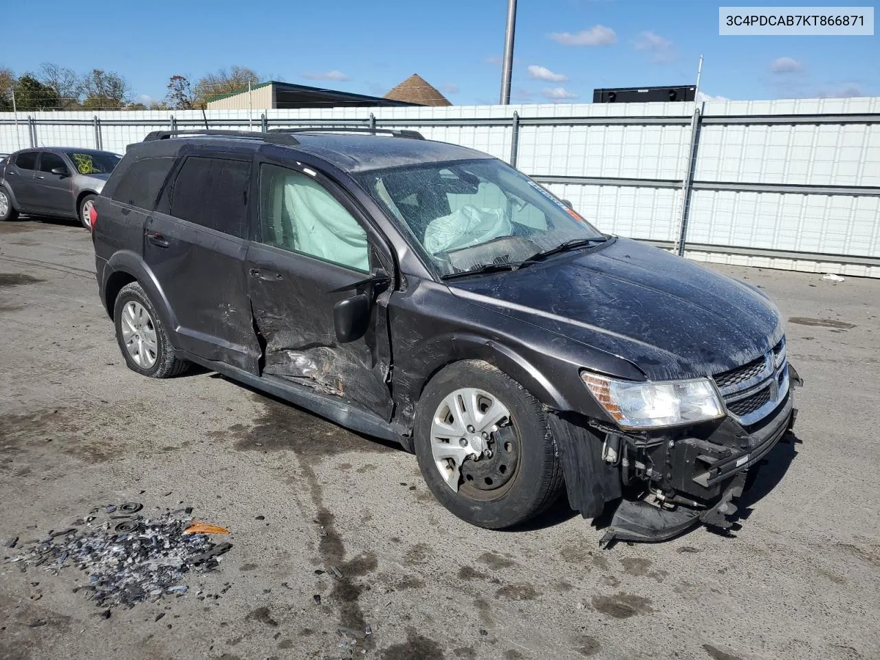 2019 Dodge Journey Se VIN: 3C4PDCAB7KT866871 Lot: 74335484