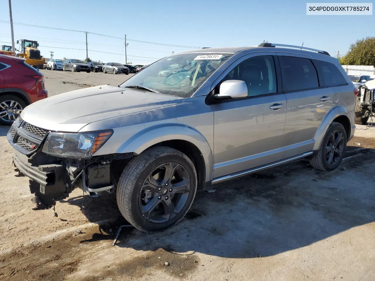 3C4PDDGGXKT785274 2019 Dodge Journey Crossroad