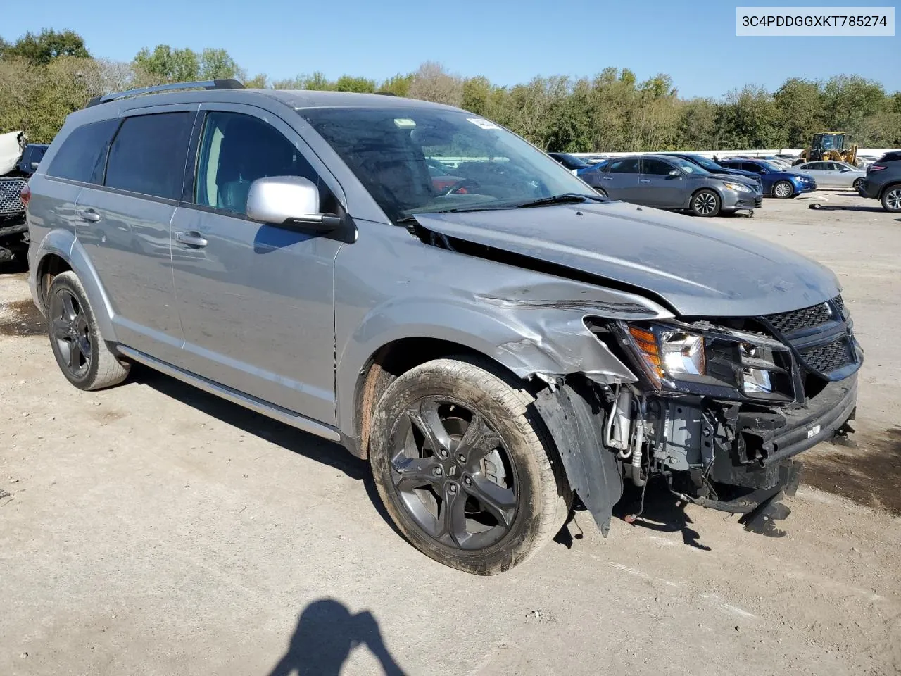 2019 Dodge Journey Crossroad VIN: 3C4PDDGGXKT785274 Lot: 74428634