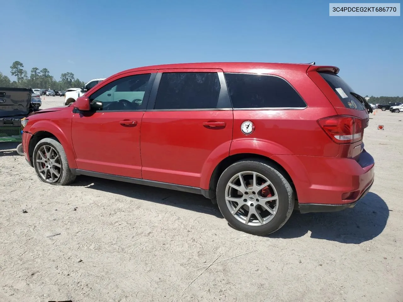 2019 Dodge Journey Gt VIN: 3C4PDCEG2KT686770 Lot: 74488674