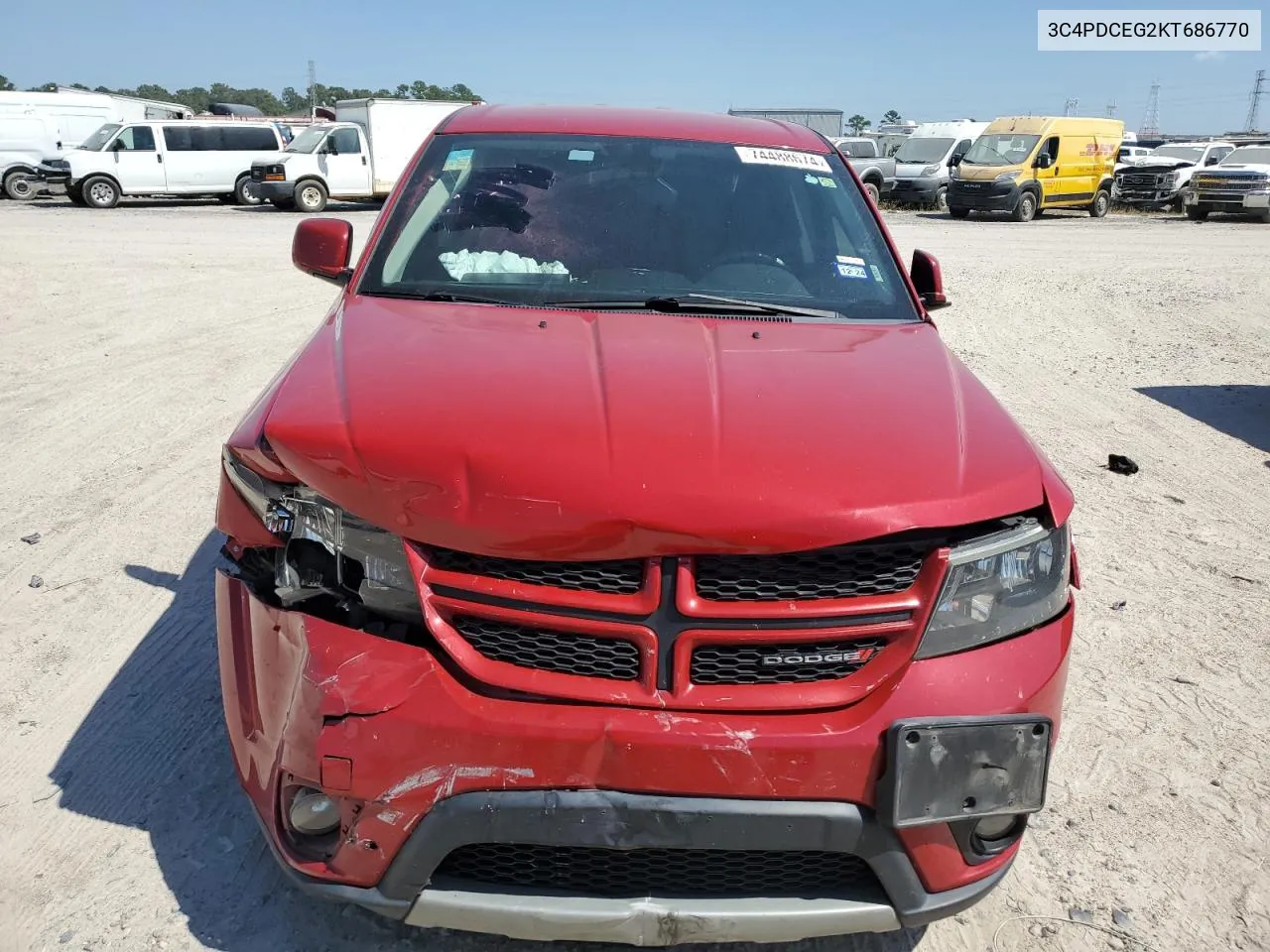 2019 Dodge Journey Gt VIN: 3C4PDCEG2KT686770 Lot: 74488674