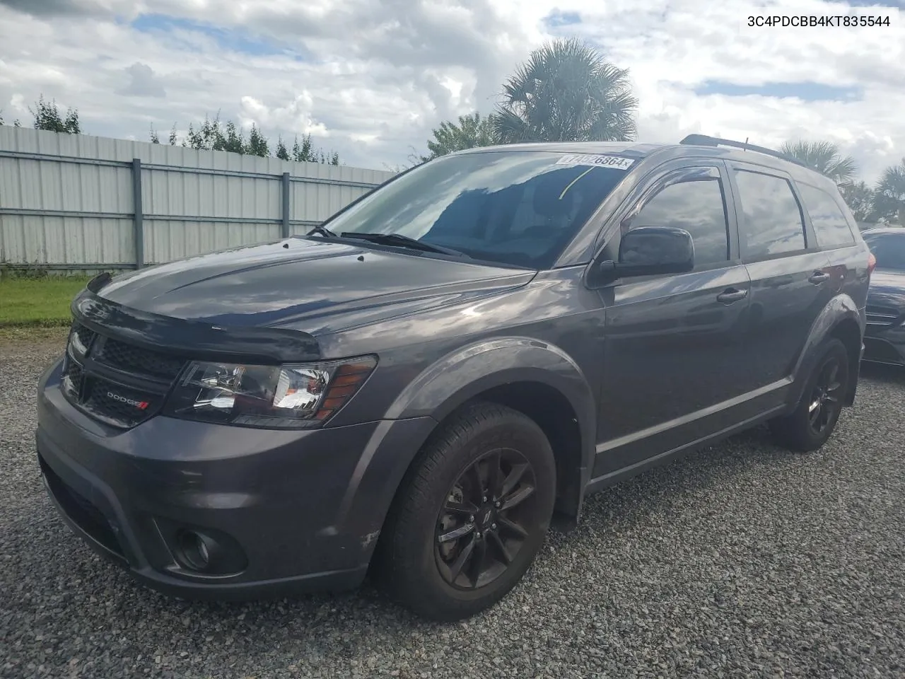 2019 Dodge Journey Se VIN: 3C4PDCBB4KT835544 Lot: 74526864