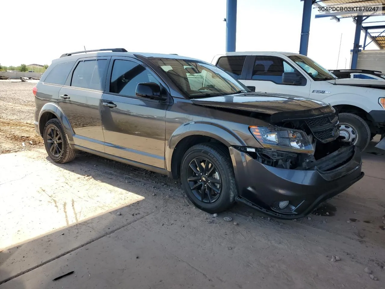 3C4PDCBG3KT870247 2019 Dodge Journey Se