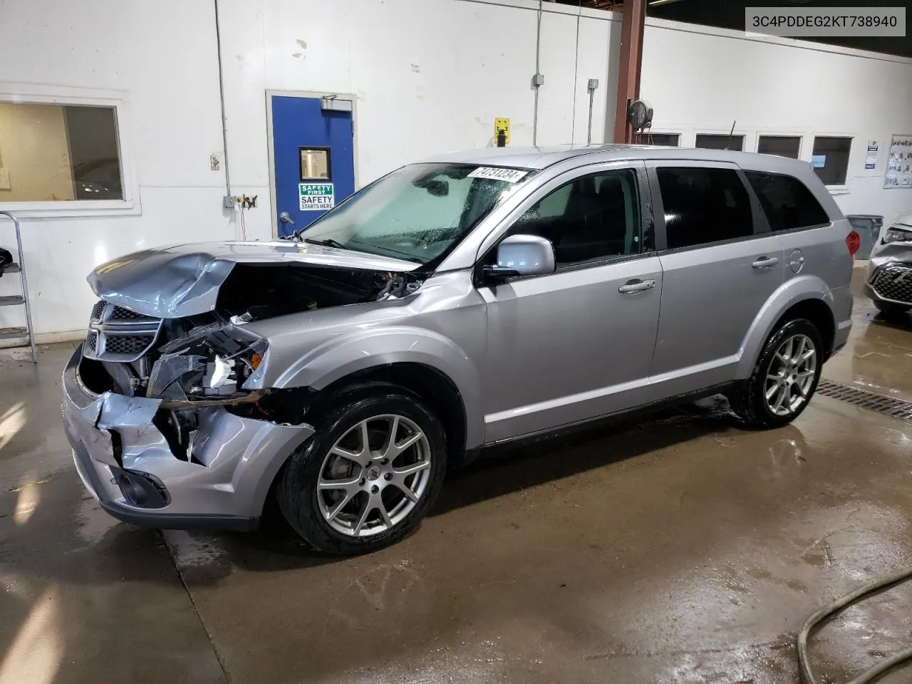 2019 Dodge Journey Gt VIN: 3C4PDDEG2KT738940 Lot: 74731234