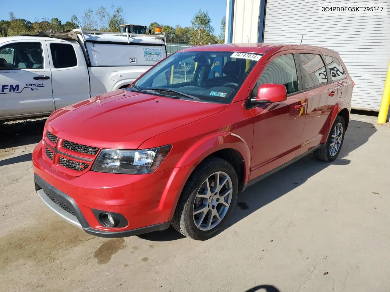 2019 Dodge Journey Gt VIN: 3C4PDDEG5KT795147 Lot: 74747074