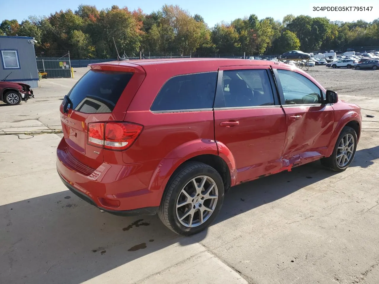 2019 Dodge Journey Gt VIN: 3C4PDDEG5KT795147 Lot: 74747074