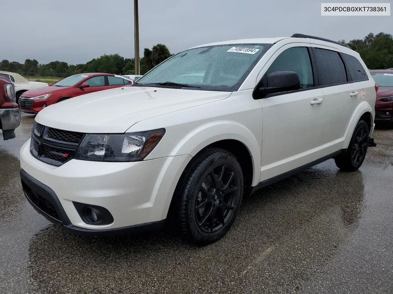 2019 Dodge Journey Se VIN: 3C4PDCBGXKT738361 Lot: 74901894