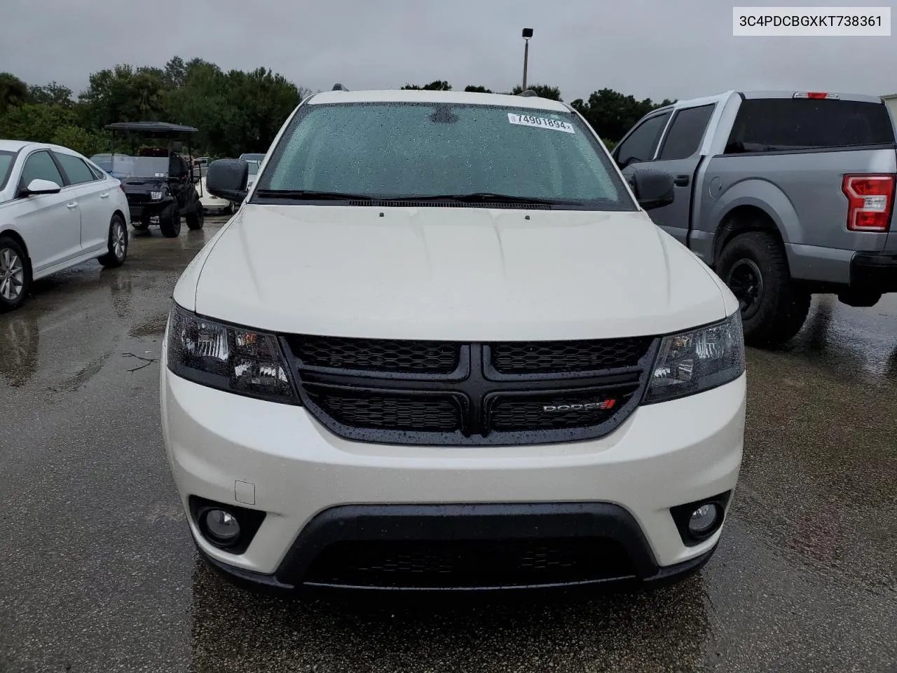 2019 Dodge Journey Se VIN: 3C4PDCBGXKT738361 Lot: 74901894