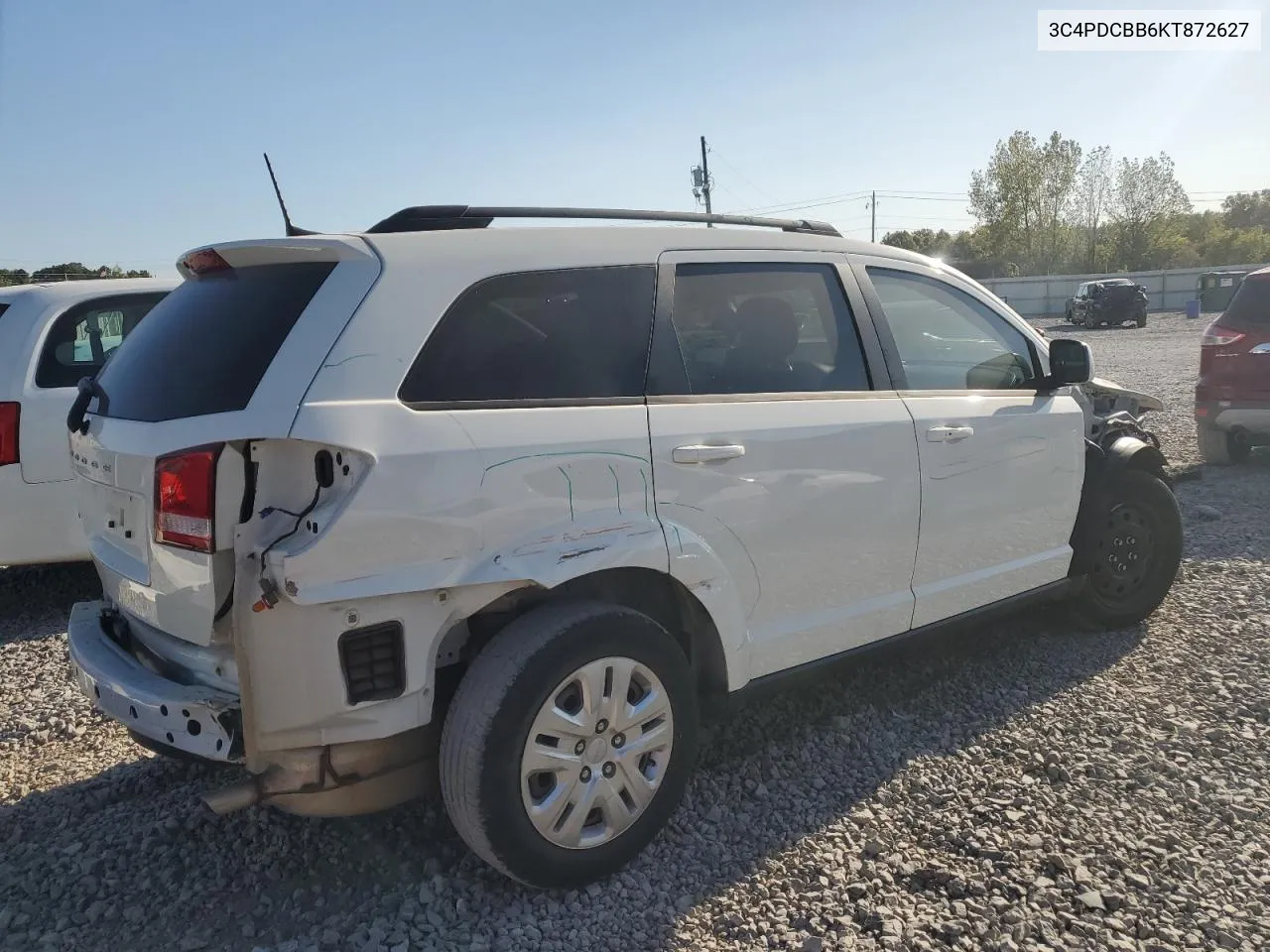 2019 Dodge Journey Se VIN: 3C4PDCBB6KT872627 Lot: 74986914