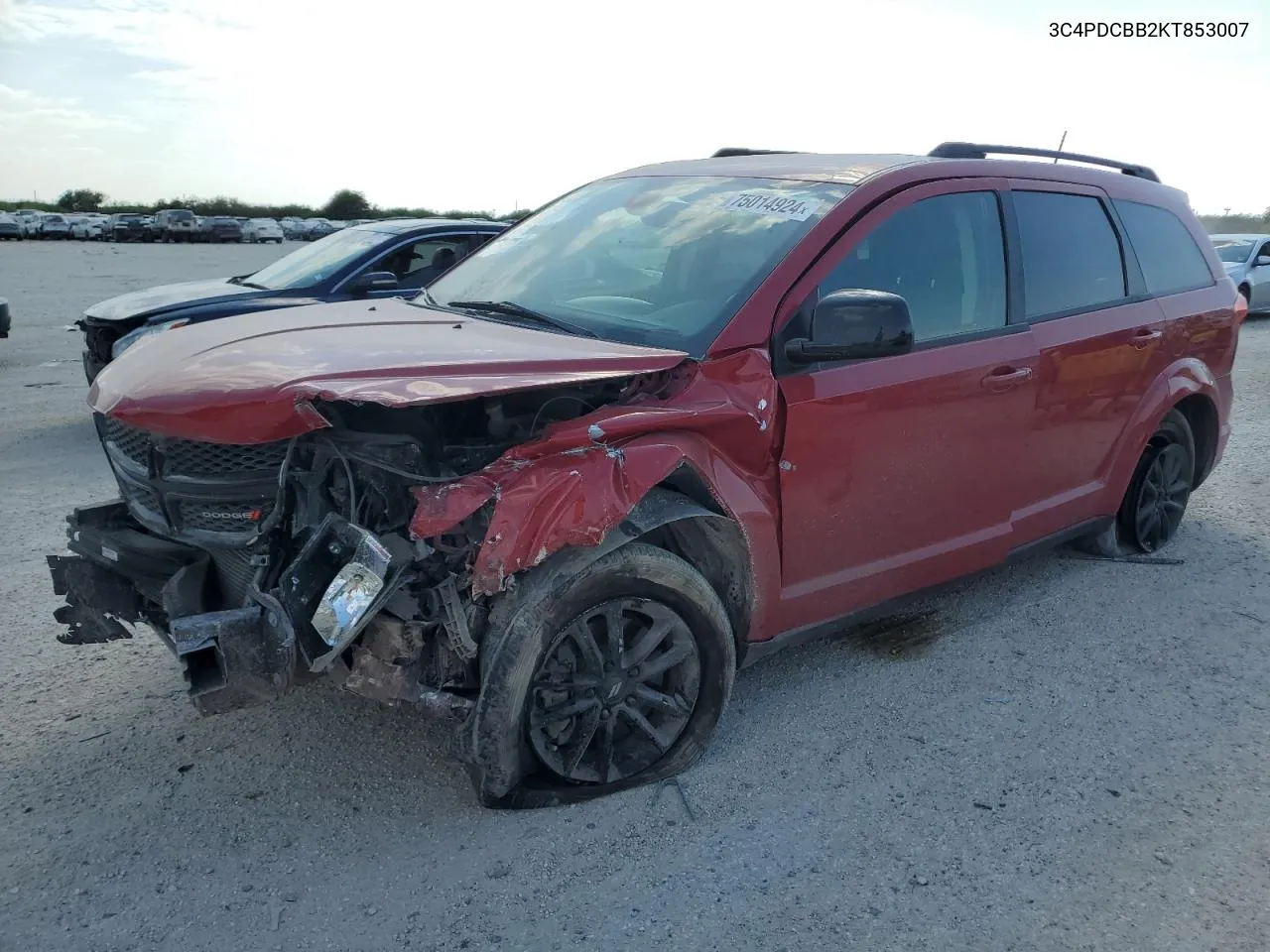 3C4PDCBB2KT853007 2019 Dodge Journey Se