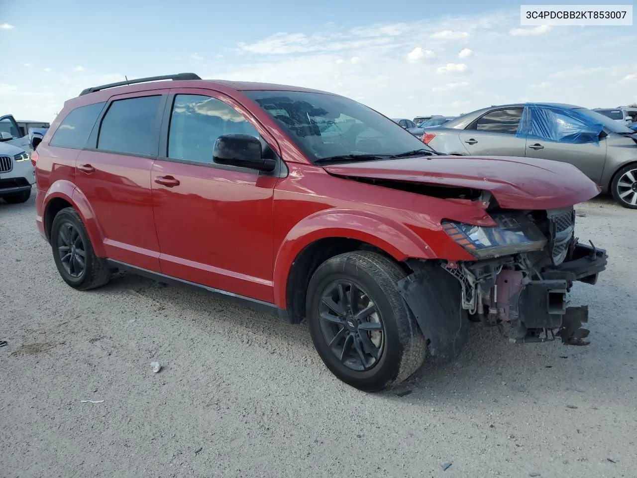 2019 Dodge Journey Se VIN: 3C4PDCBB2KT853007 Lot: 75014924