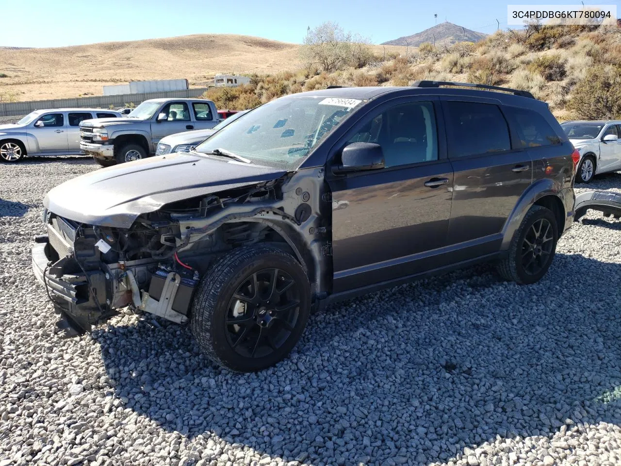 2019 Dodge Journey Se VIN: 3C4PDDBG6KT780094 Lot: 75786934