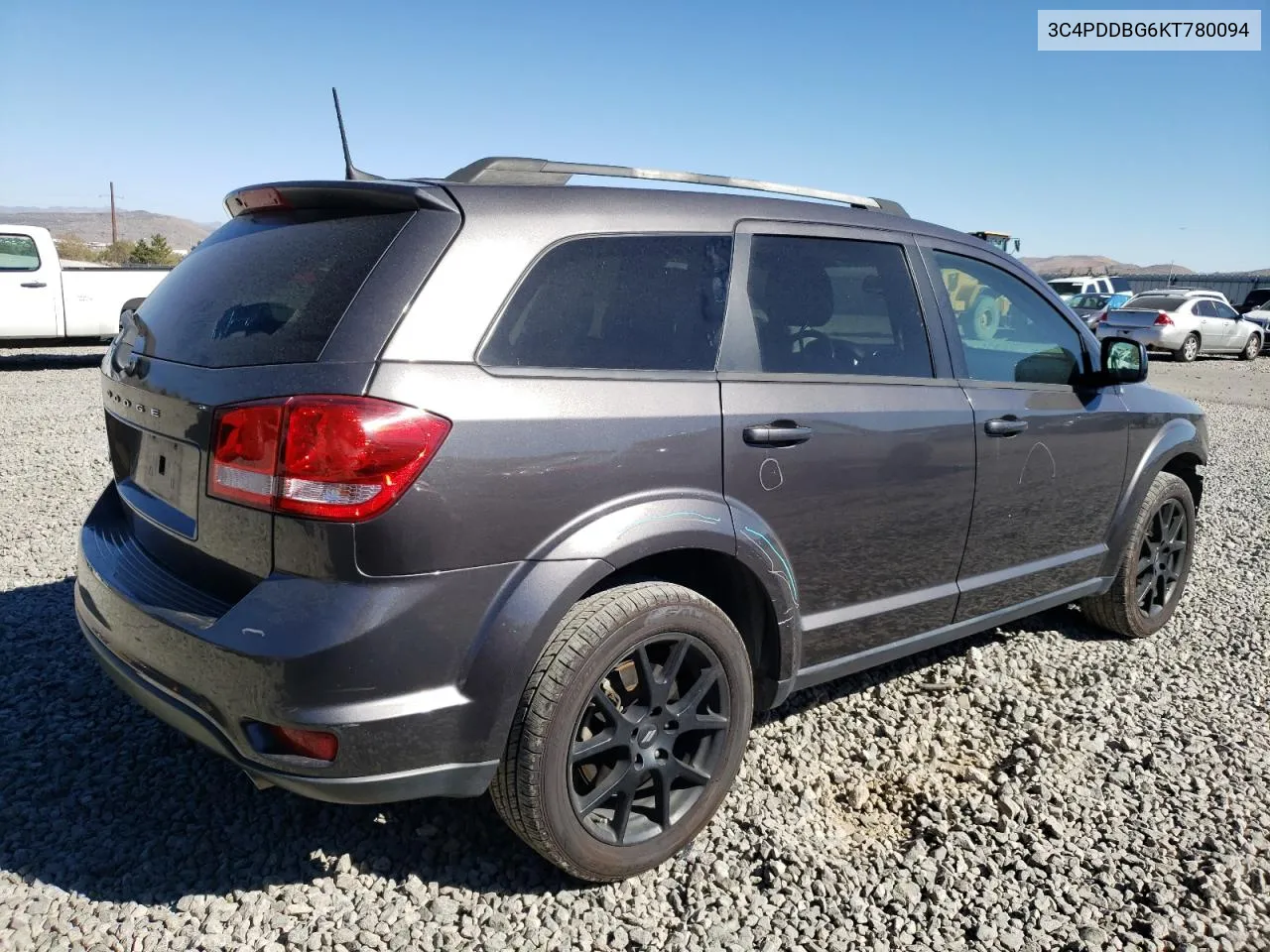 2019 Dodge Journey Se VIN: 3C4PDDBG6KT780094 Lot: 75786934