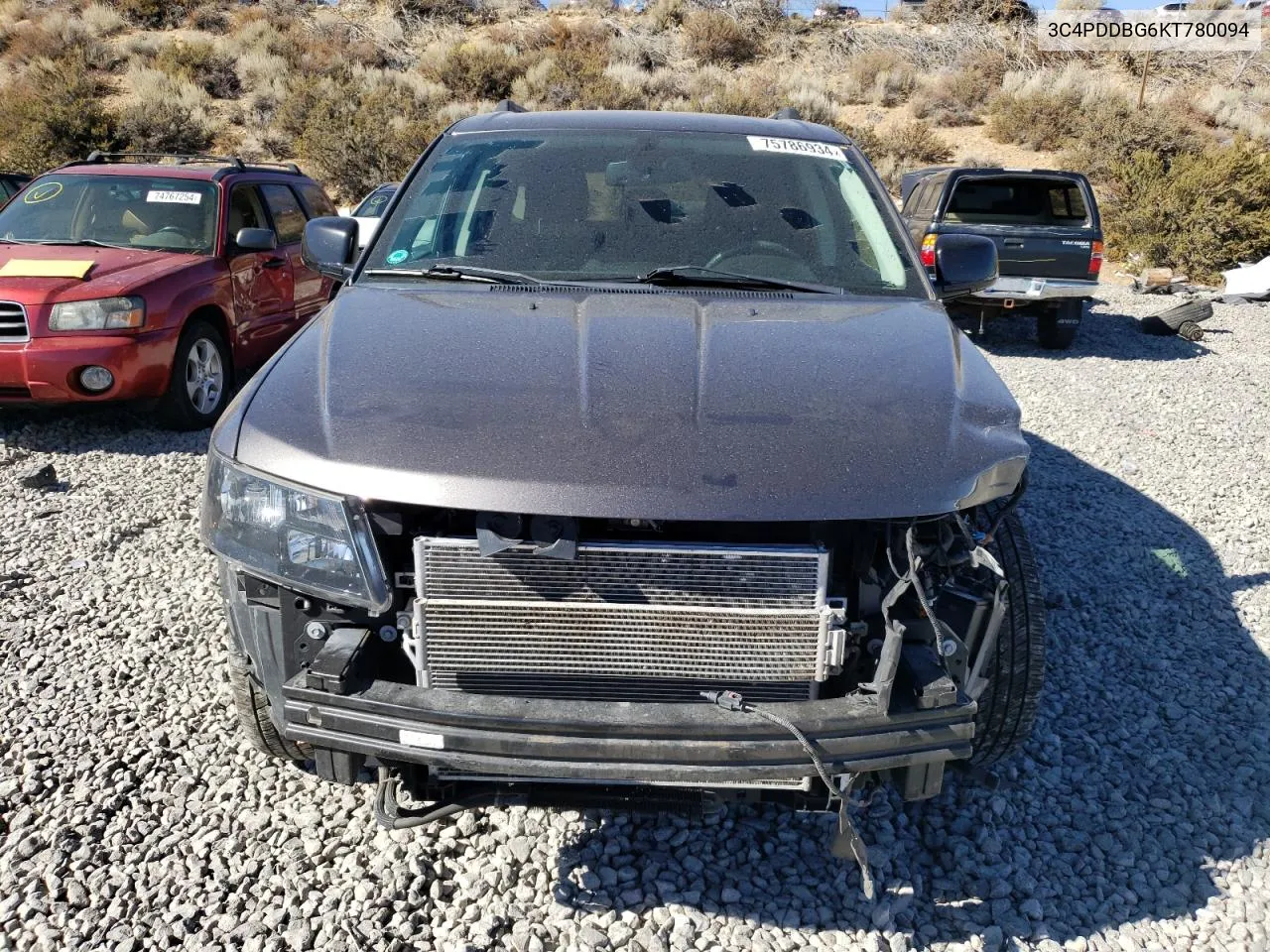 2019 Dodge Journey Se VIN: 3C4PDDBG6KT780094 Lot: 75786934