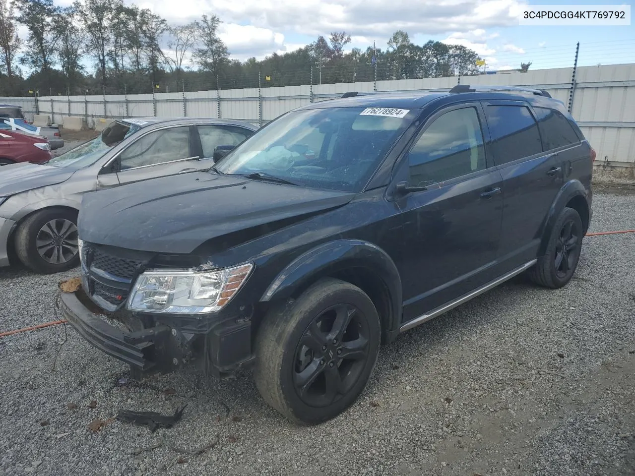 2019 Dodge Journey Crossroad VIN: 3C4PDCGG4KT769792 Lot: 76278924