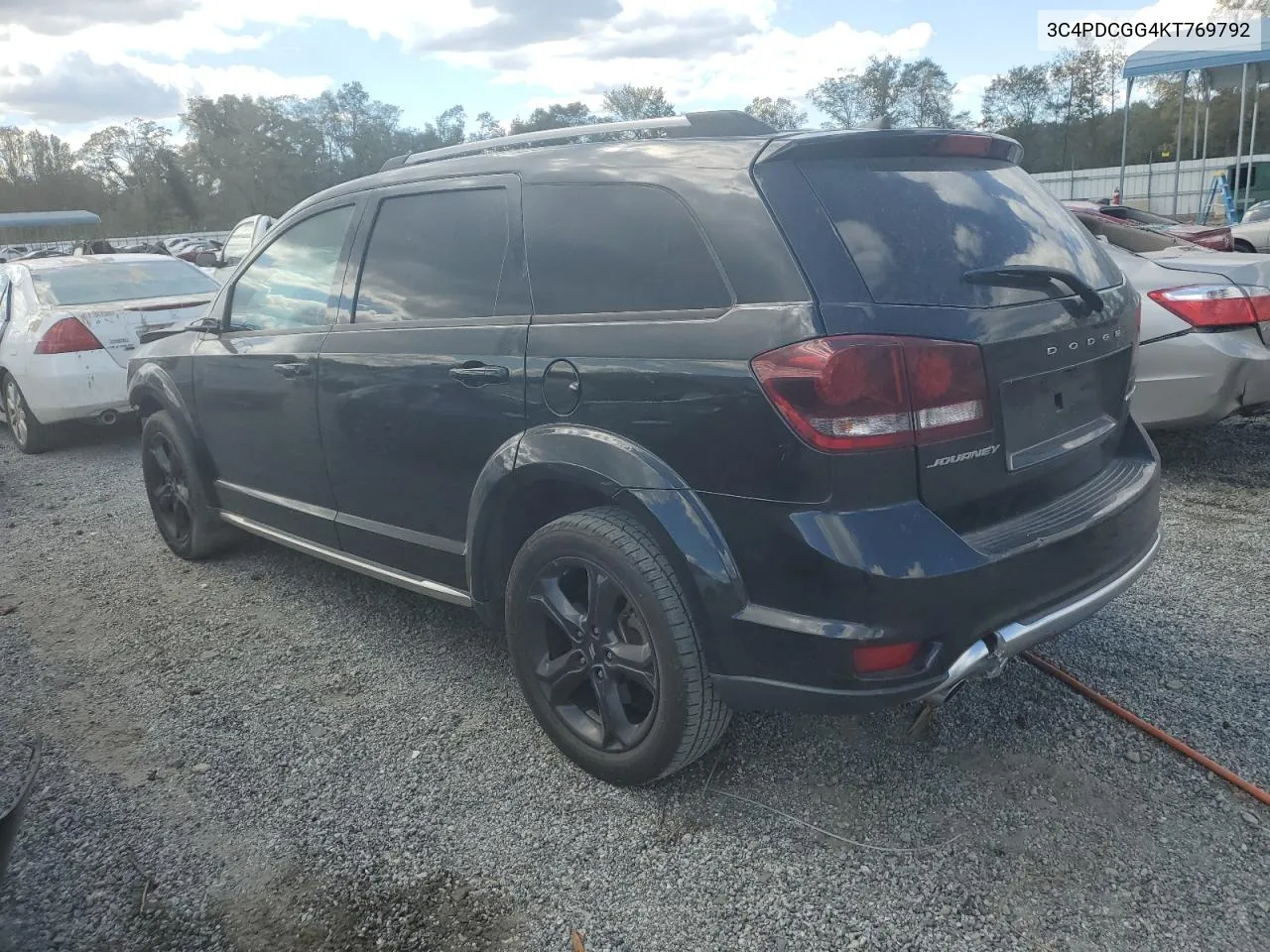 2019 Dodge Journey Crossroad VIN: 3C4PDCGG4KT769792 Lot: 76278924