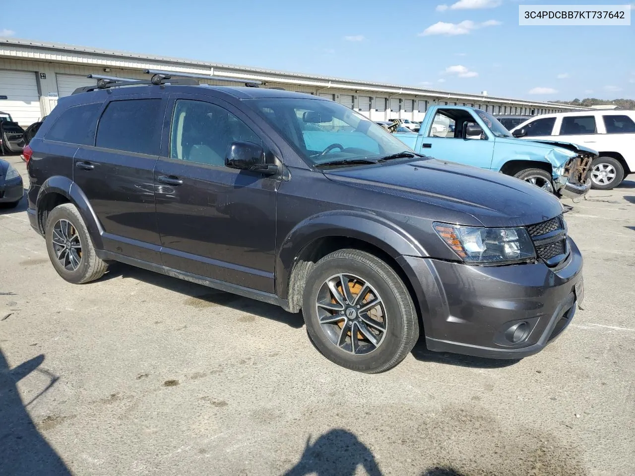 2019 Dodge Journey Se VIN: 3C4PDCBB7KT737642 Lot: 76283744