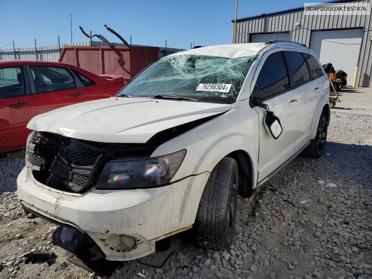 2019 Dodge Journey Crossroad VIN: 3C4PDDGGXKT857476 Lot: 76290304