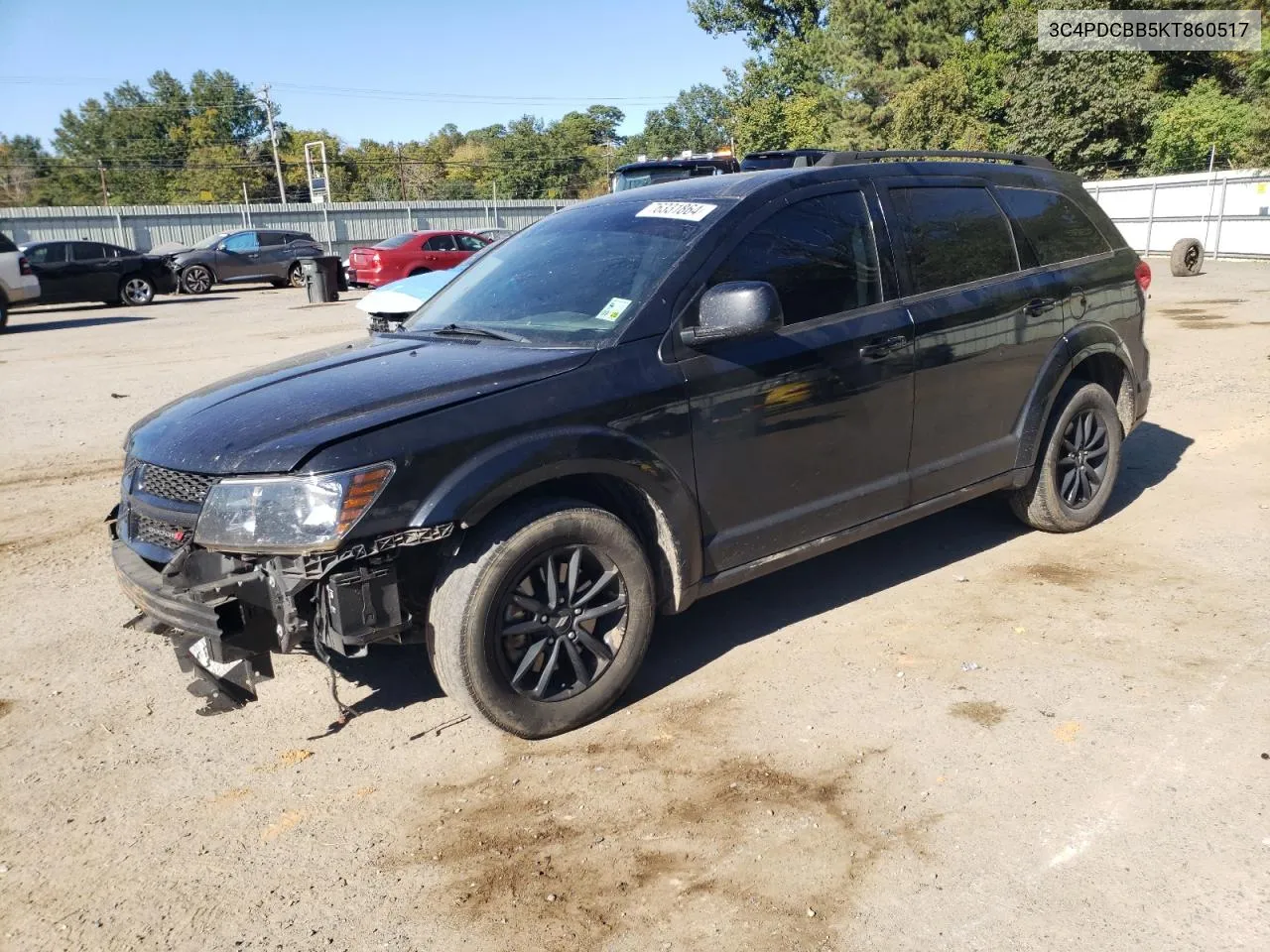 2019 Dodge Journey Se VIN: 3C4PDCBB5KT860517 Lot: 76331864